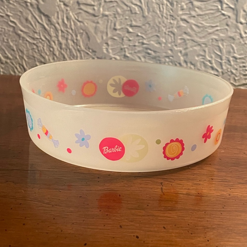Rare Mattel Barbie Tupperware Bowl Candy Floral